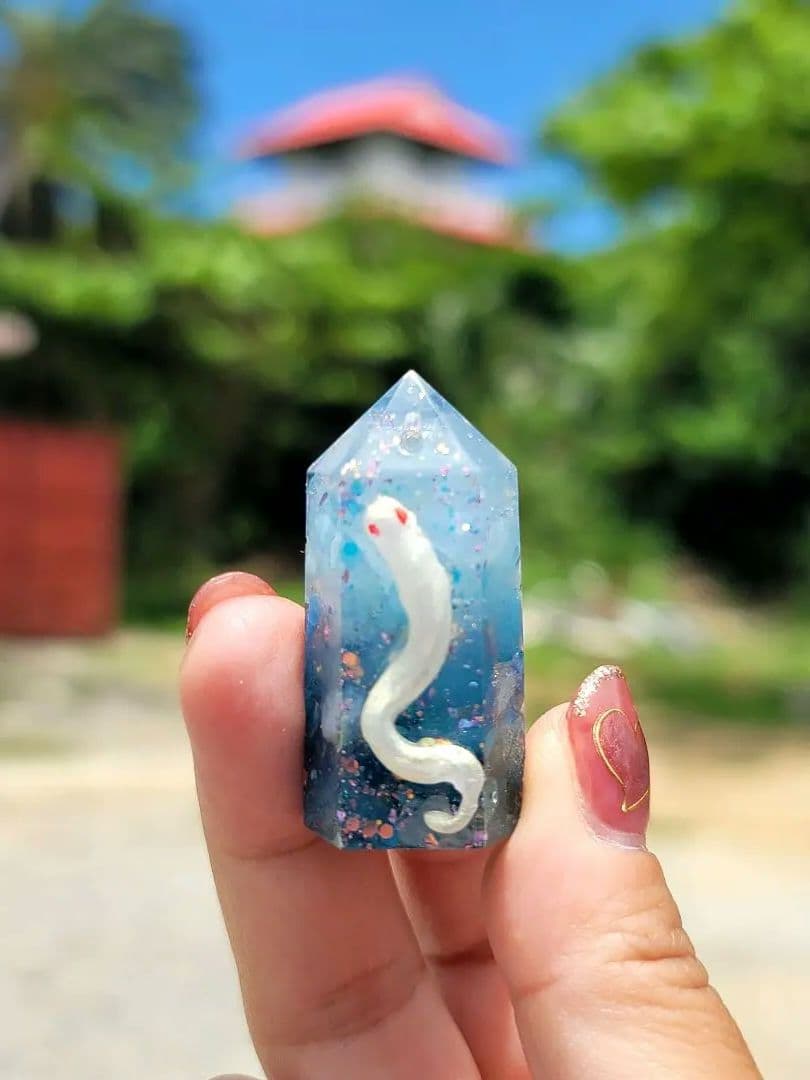 沖縄巡礼★言霊の白蛇様オルゴナイト