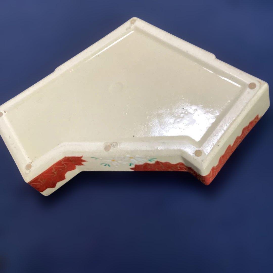 京焼雲錦菱形蓋物 1客 新品未使用 平安松斎作 食器 yesteryearfashions.com