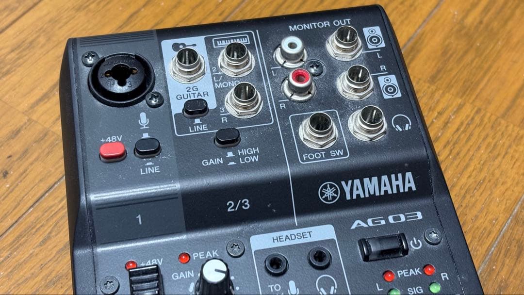 YAMAHA AG03 MK2（マランツMPM-1000マイク付）