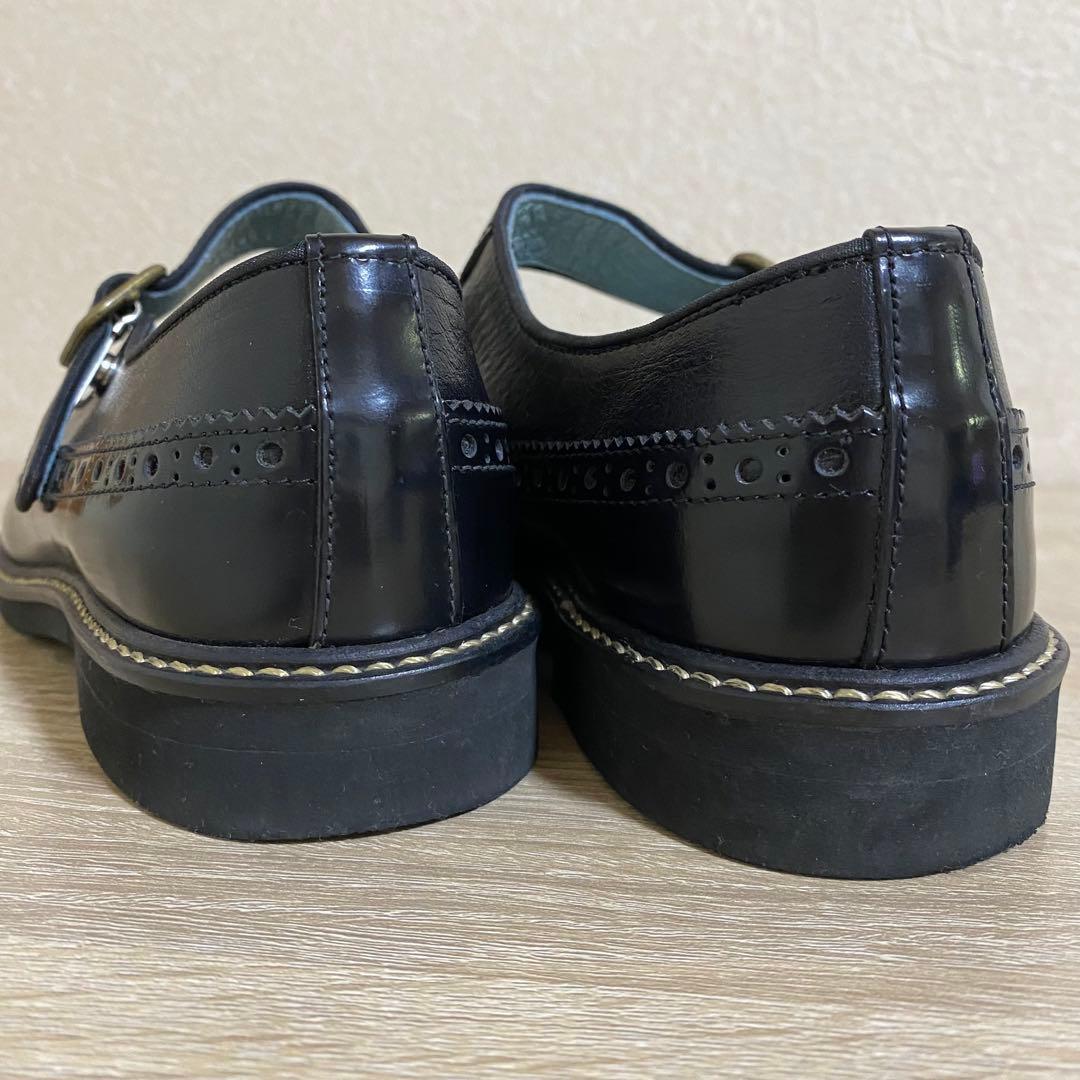 HARUTA ブラック メリージェーン シューズ　22.5cm EE 希少