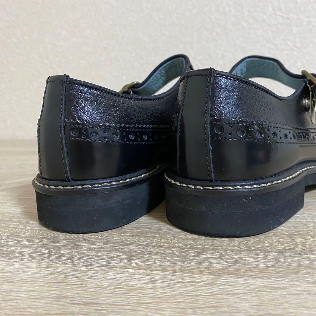 HARUTA ブラック メリージェーン シューズ　22.5cm EE 希少