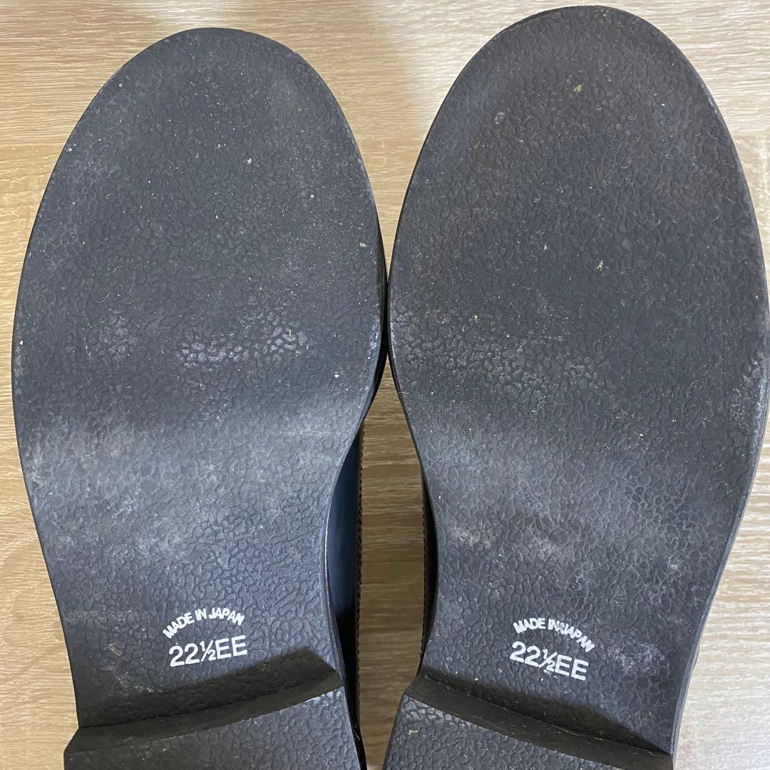 HARUTA ブラック メリージェーン シューズ　22.5cm EE 希少