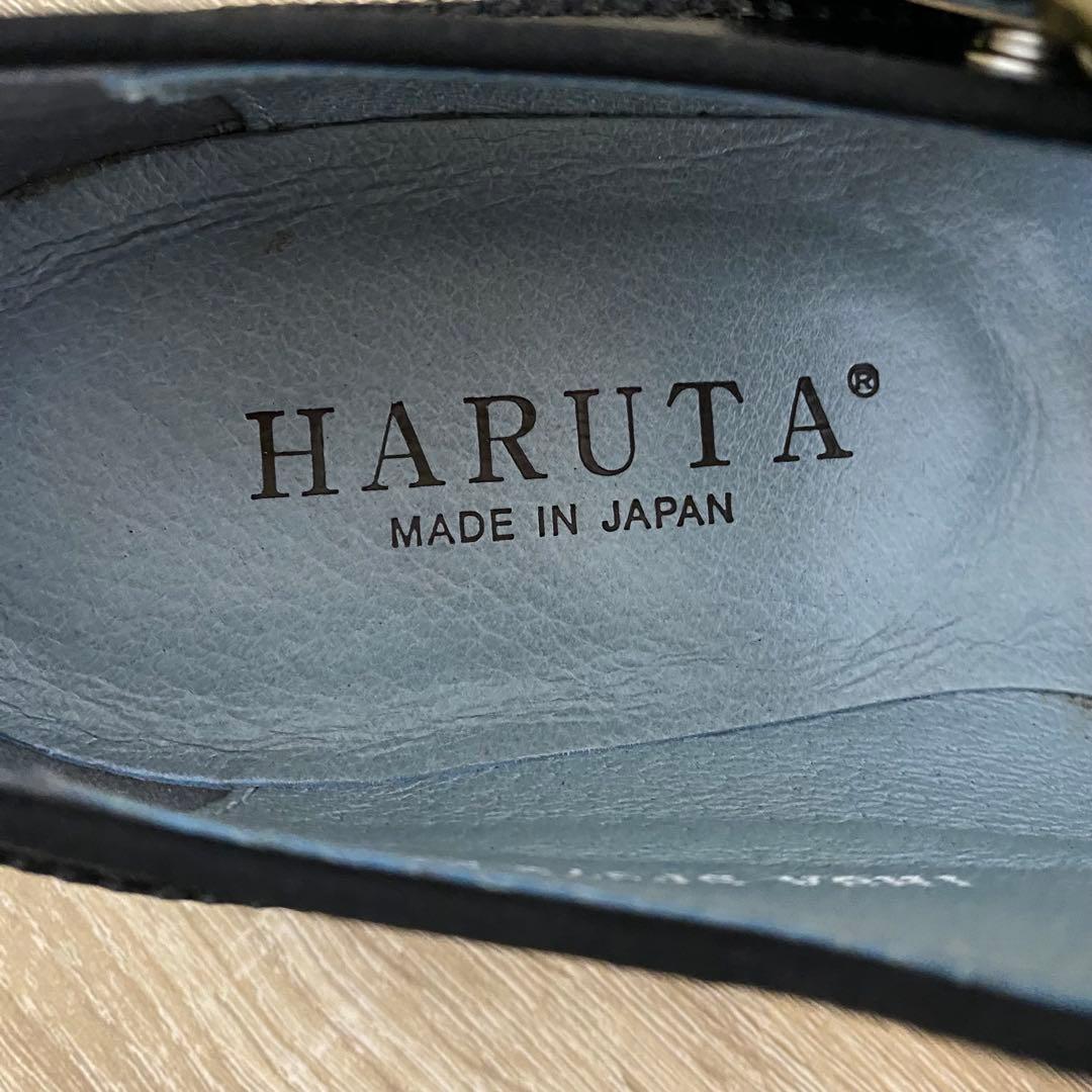 HARUTA ブラック メリージェーン シューズ　22.5cm EE 希少