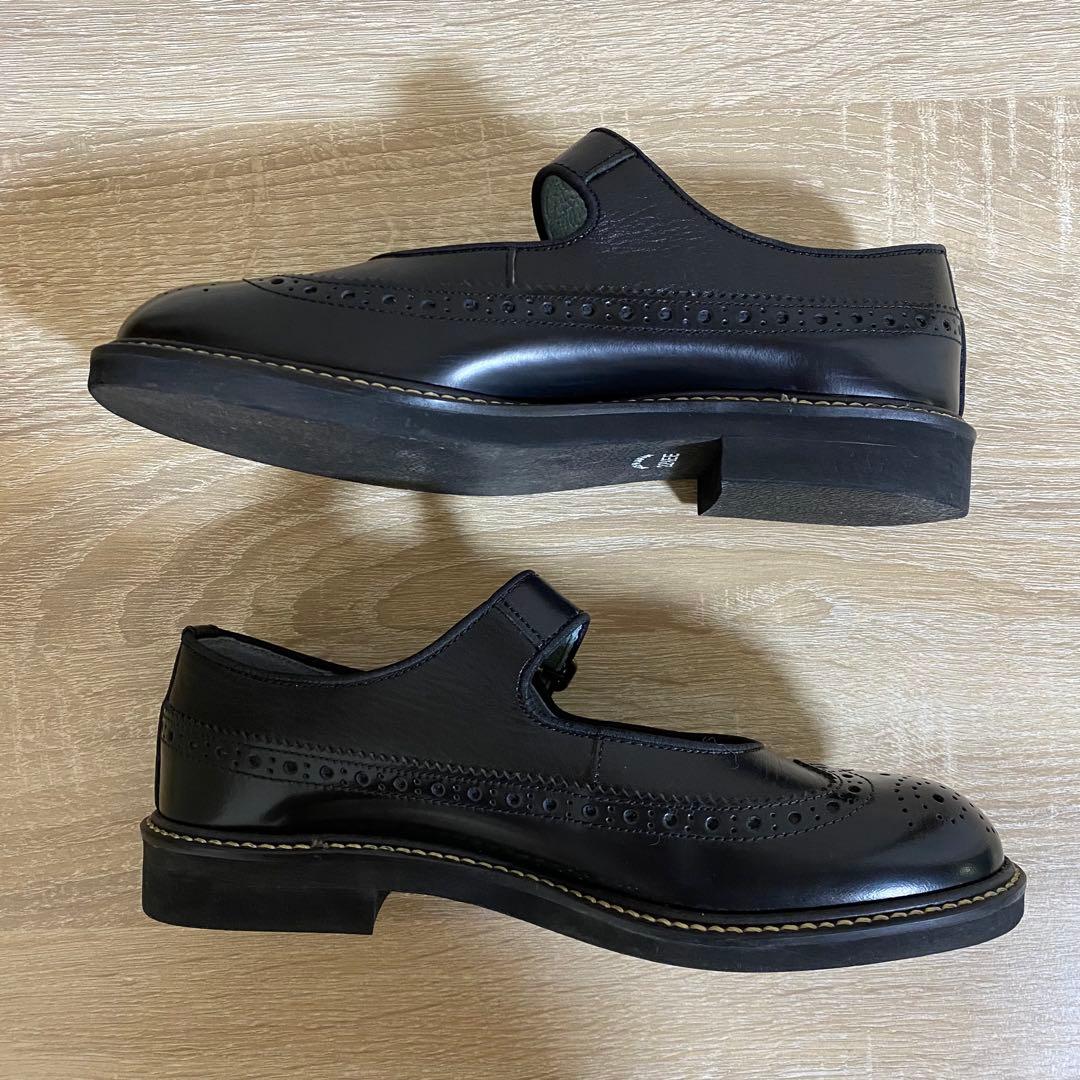 HARUTA ブラック メリージェーン シューズ　22.5cm EE 希少