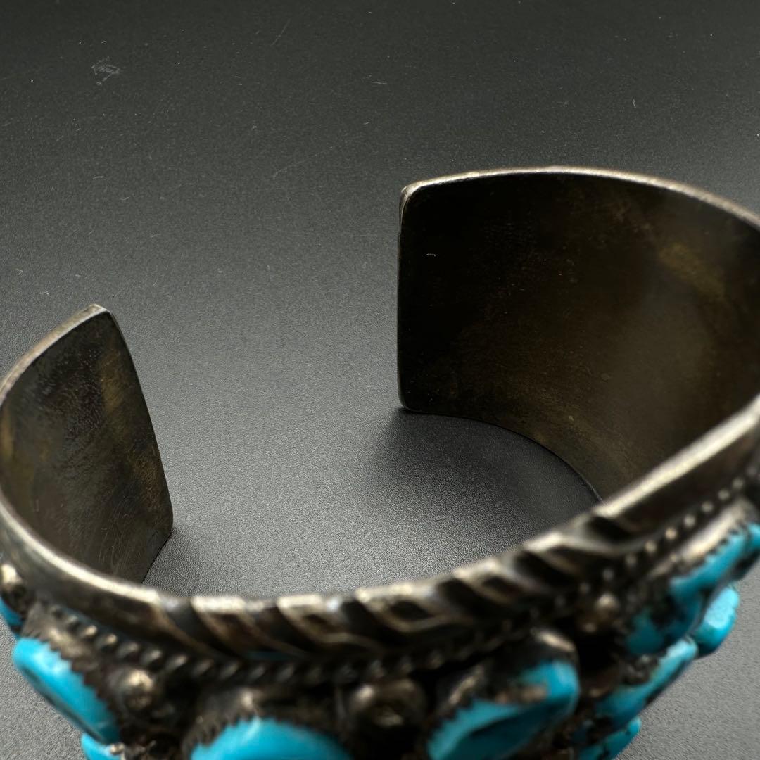 Navajo Tommy Mooreキングマン ナゲットターコイズ バングル|mercari