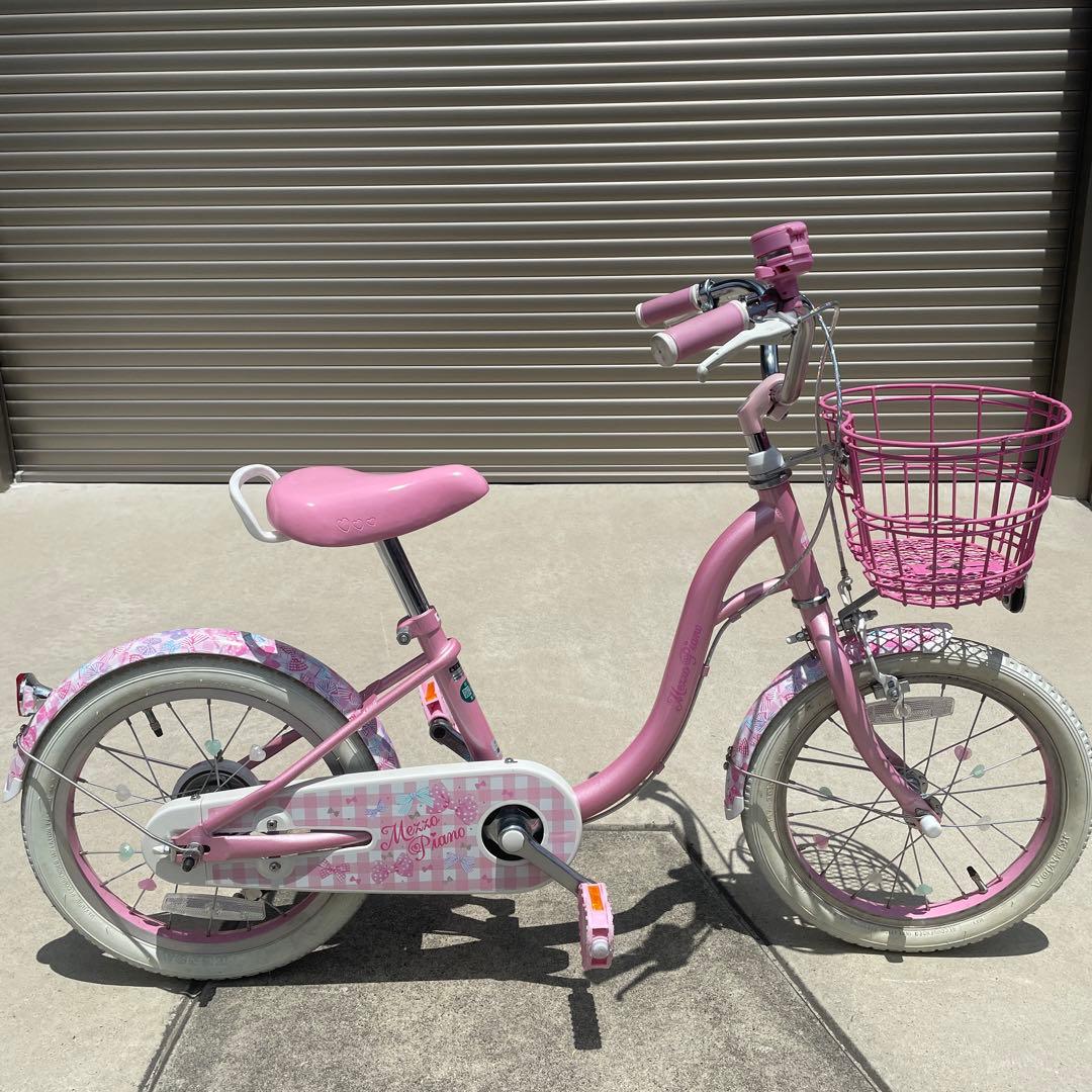 あさひ メゾピアノ自転車16インチ 補助輪、各書類全て有り