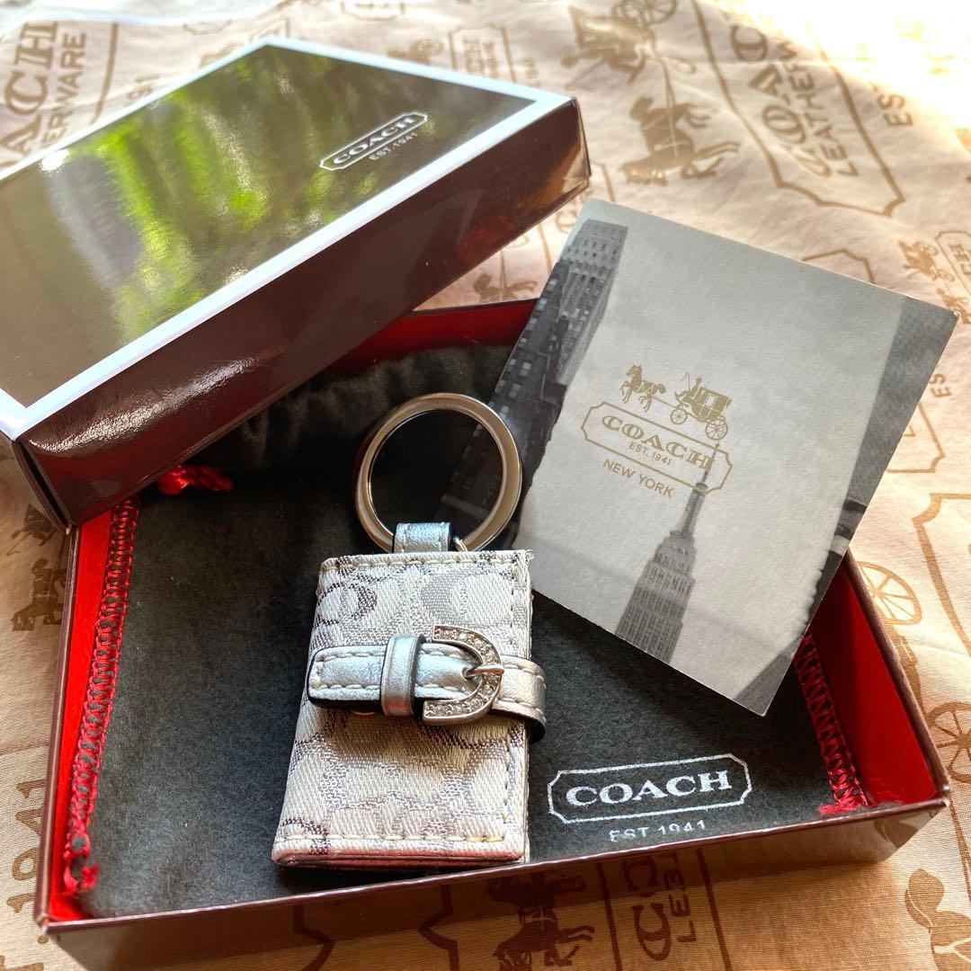 コーチピクチャーフレームキーホルダー COACH】コーチ レザー ピクチャー フレーム キーリング キーホルダー