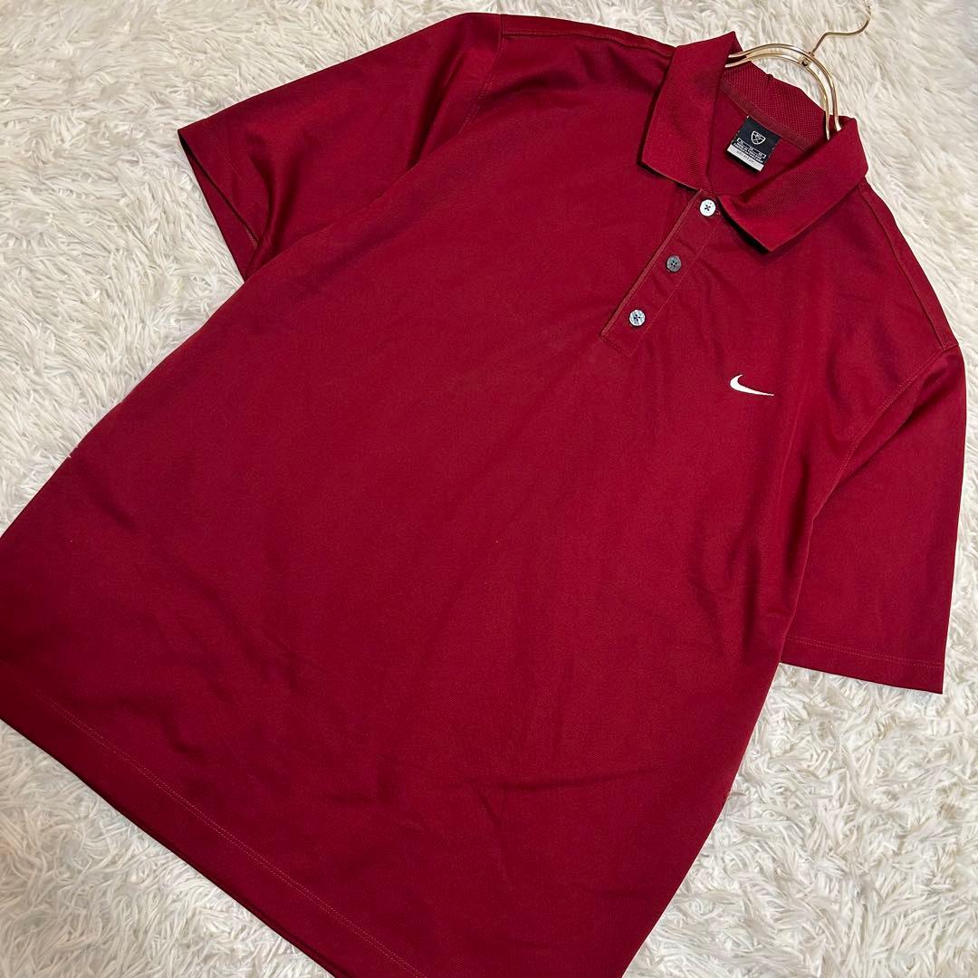 NIKE ポロシャツ ボルドー XL スポーツ アクティブ カジュアル - メルカリ