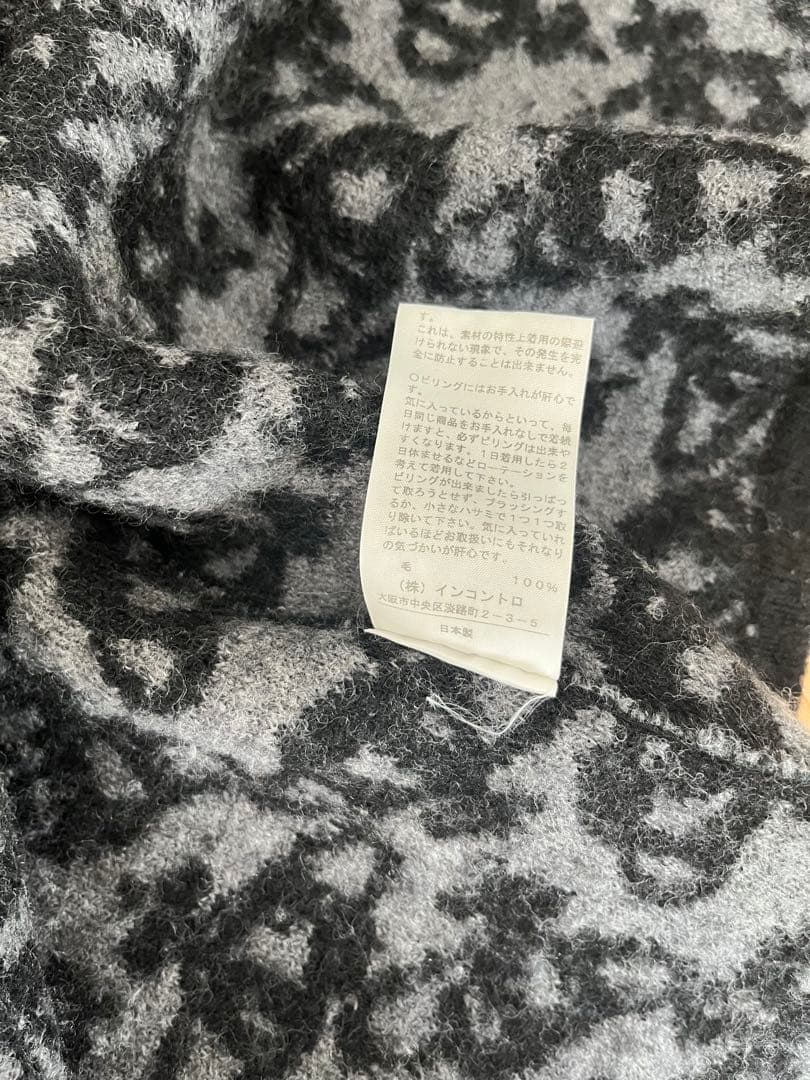 【Vivienne Westwood】　ニットポンチョ　パーカー　オーブ総柄