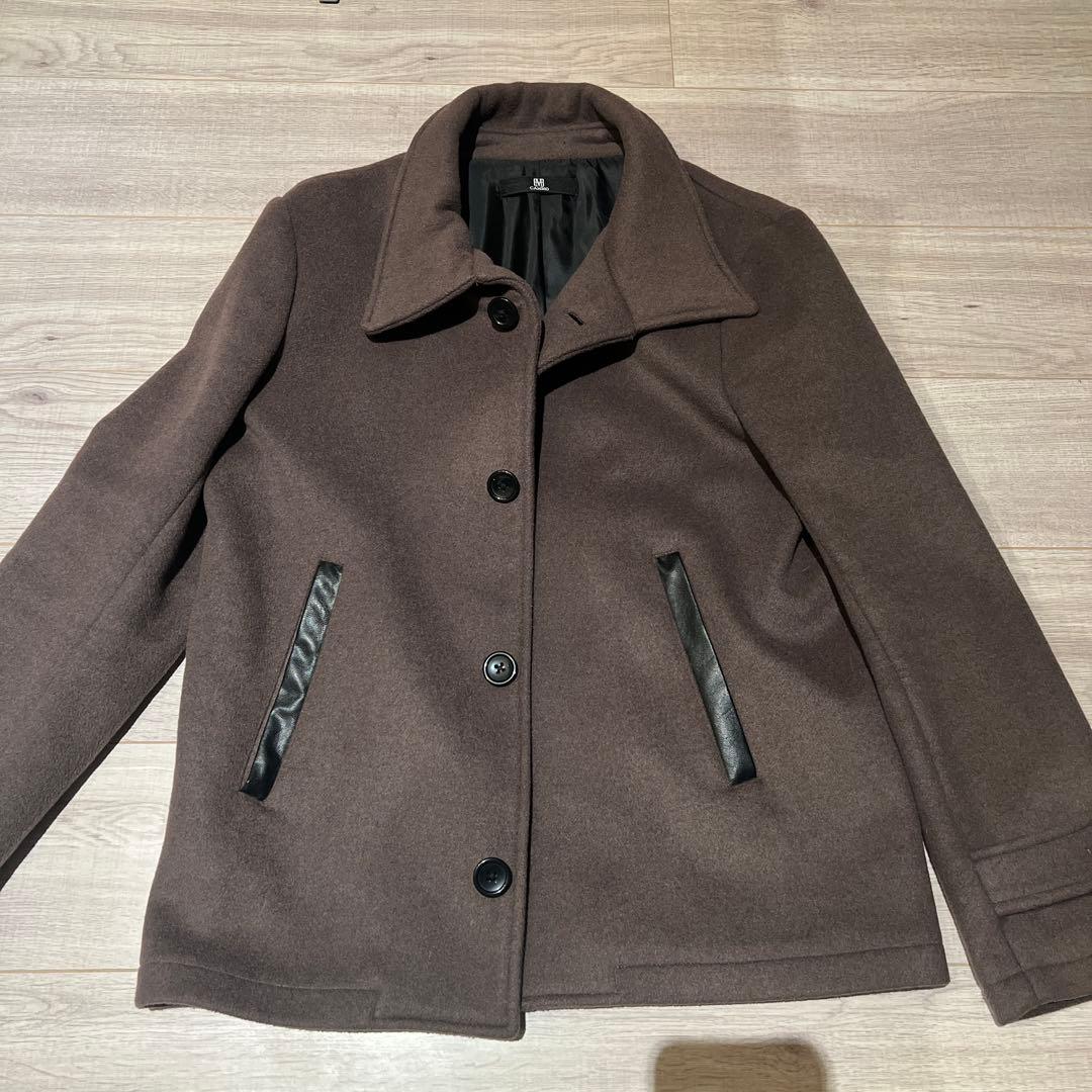 CAMBIO メルトンシングルPコート ブラウン Lサイズ - メルカリ