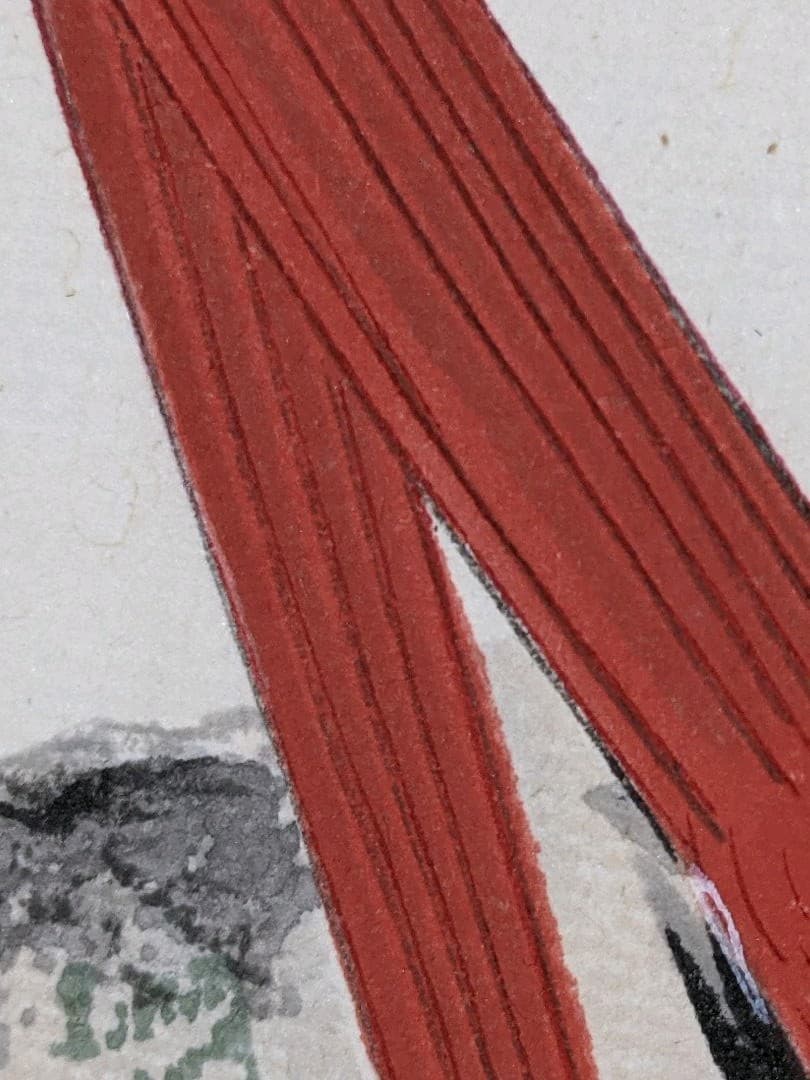 ♢中国 梅花尾長鳥 書画骨董 水墨画 絵画 骨董品 コレクション