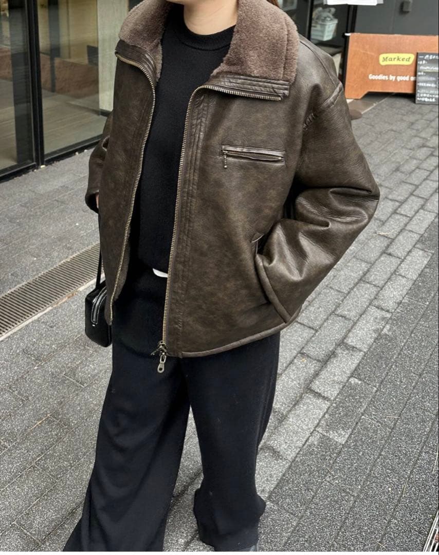 《WEB限定追加》フェイクレザーボアブルゾンJOURNAL STANDARD