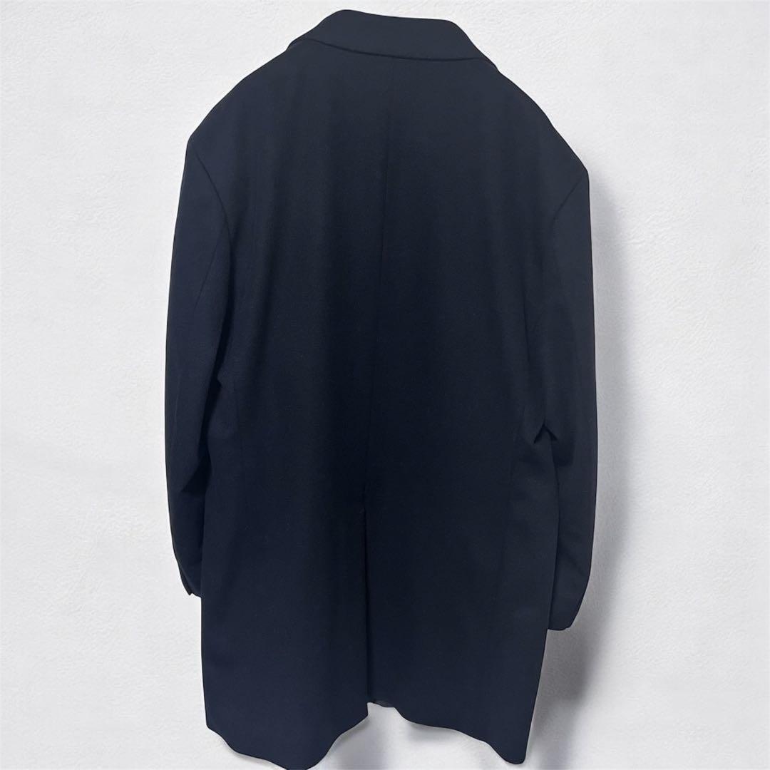 【未使用級/3XL】ユニクロ ウール カシミヤ チェスターコート ネイビー