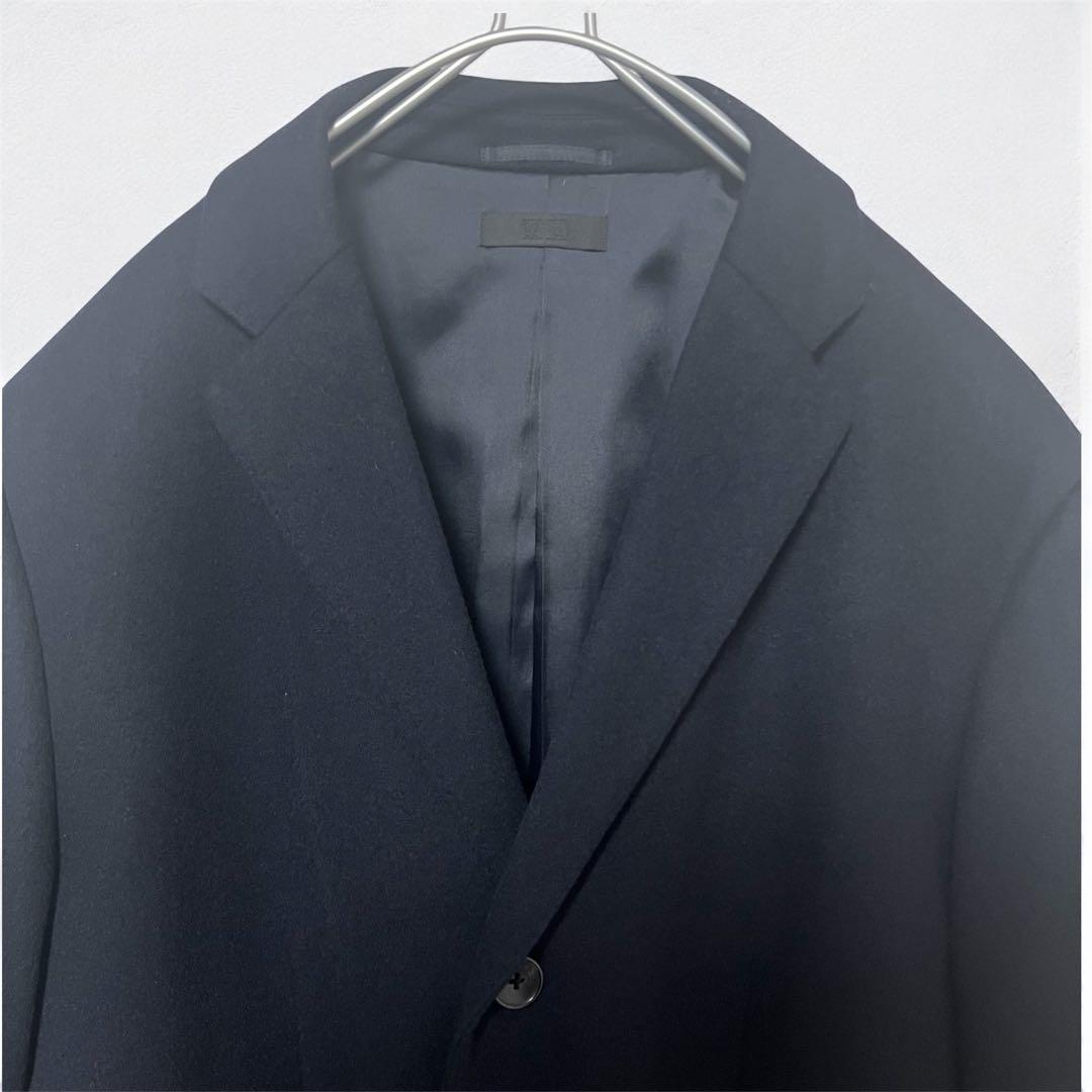 【未使用級/3XL】ユニクロ ウール カシミヤ チェスターコート ネイビー