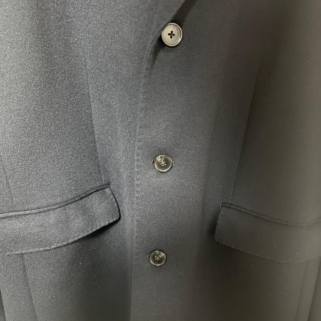 【未使用級/3XL】ユニクロ ウール カシミヤ チェスターコート ネイビー