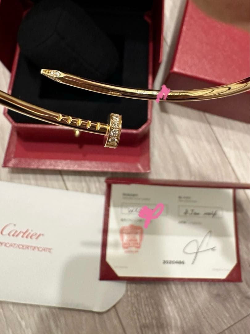 試着のみ Cartier ジュストアンクル ブレスレット SM ダイヤモンド