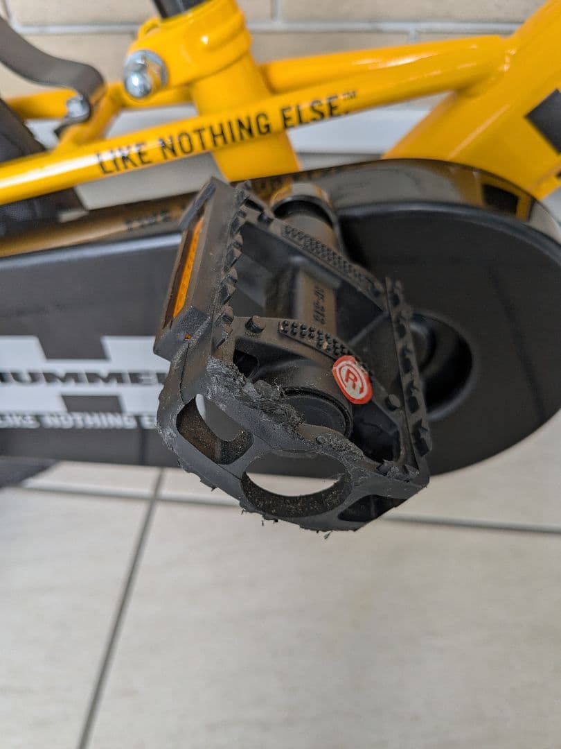 【美品!!】HUMMER 子供用自転車 補助輪付　14インチ　イエロー