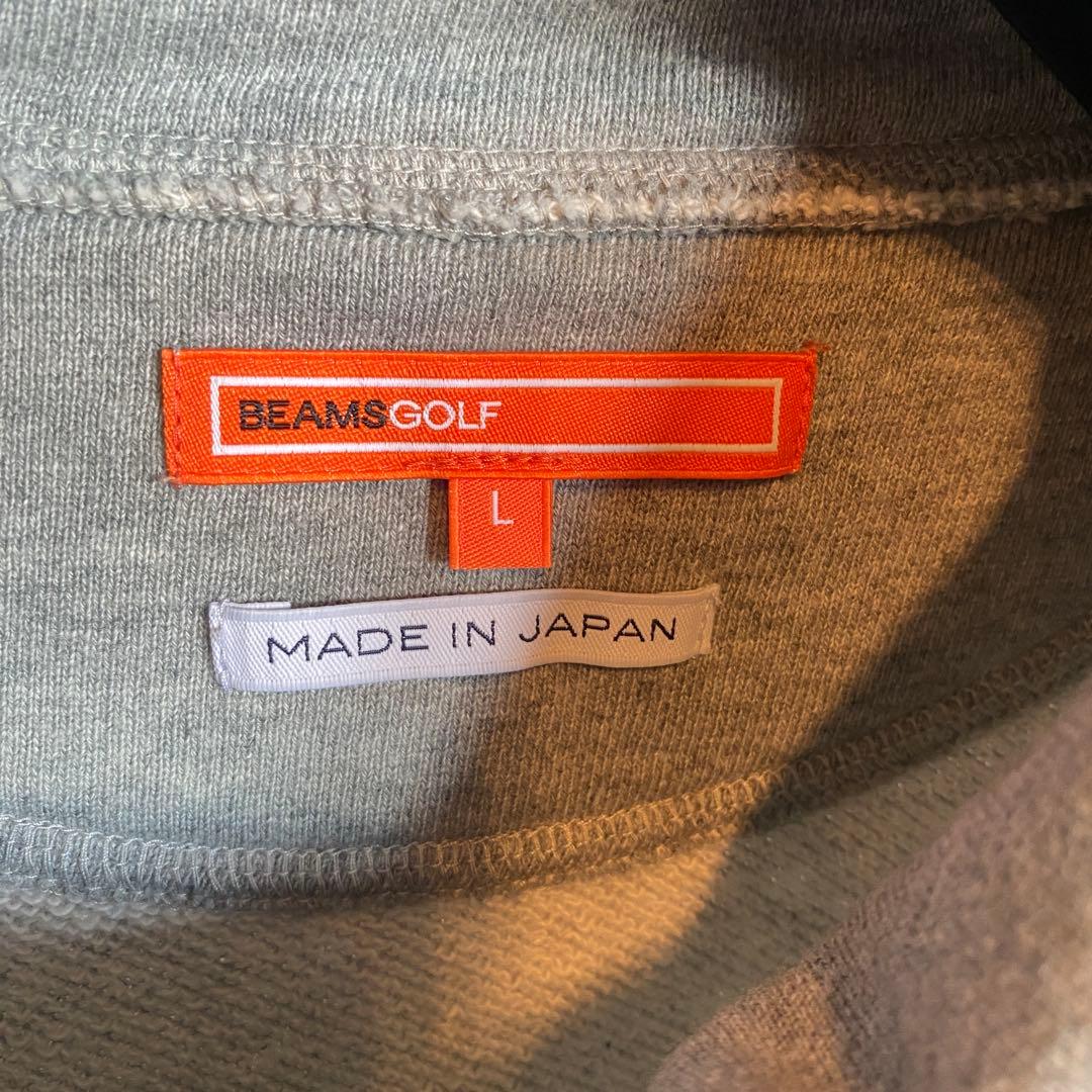 BEAMS GOLF ORANGE LABEL ハーフジッププルオーバー グレー