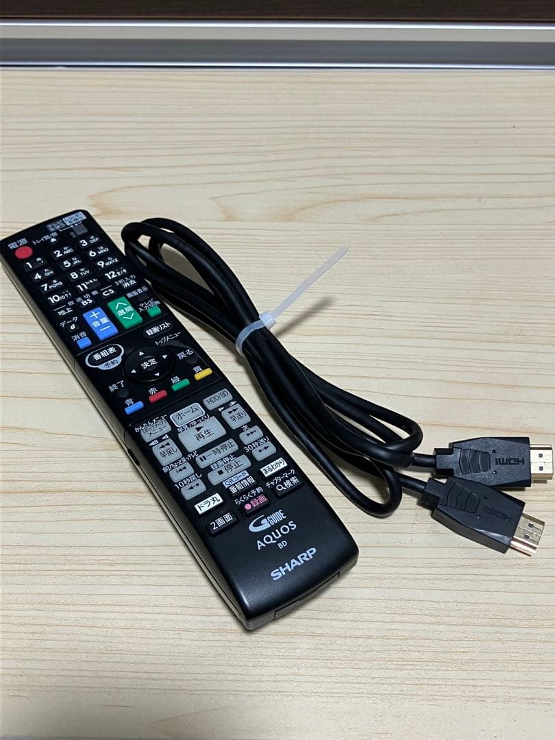 シャープ　ブルーレイディスクレコーダー　BD-W580 2016年製　メンテ済