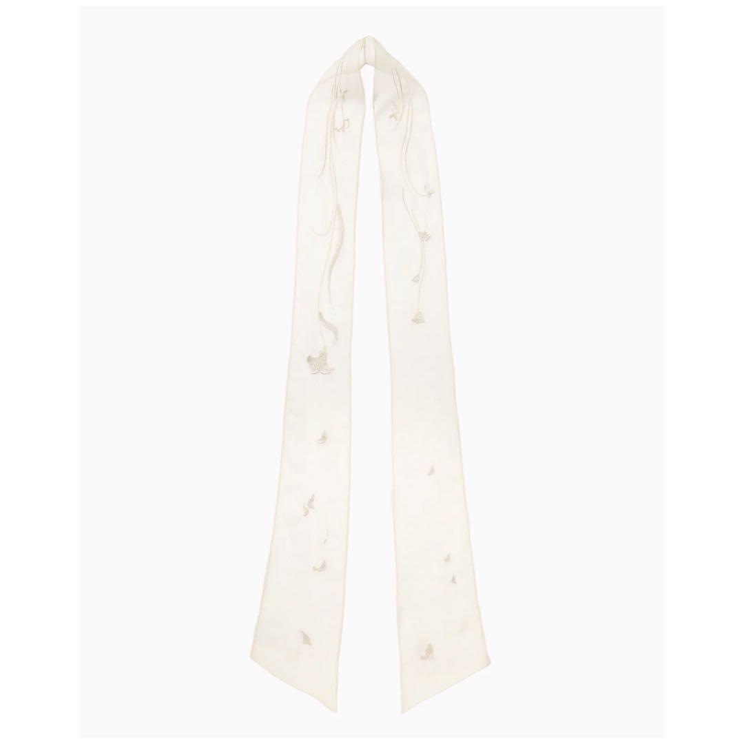 mame kurogouchi Floral Embroidery Scarf - メルカリ