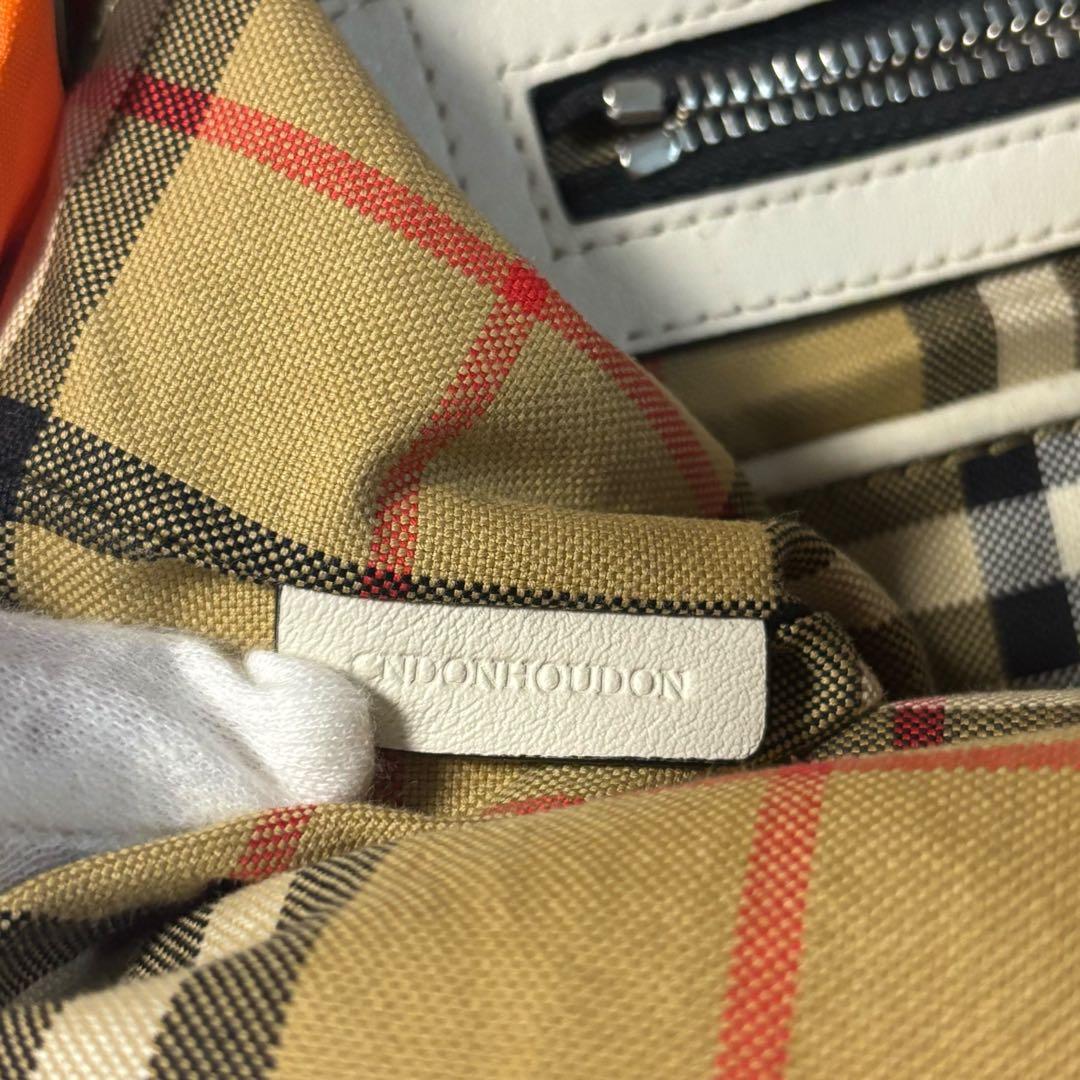 バーバリー ノバチェック　リュックサック　オレンジ　ナイロン