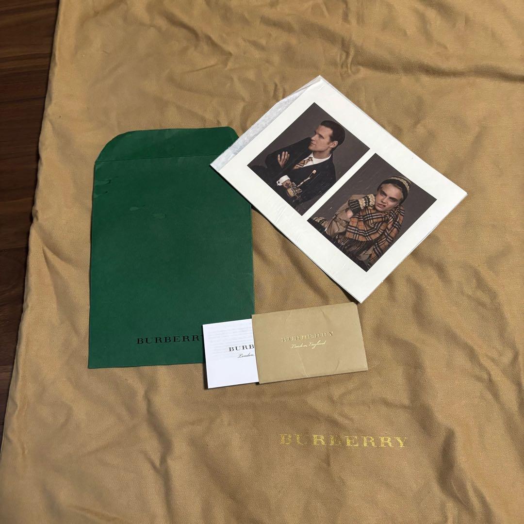 バーバリー ノバチェック　リュックサック　オレンジ　ナイロン