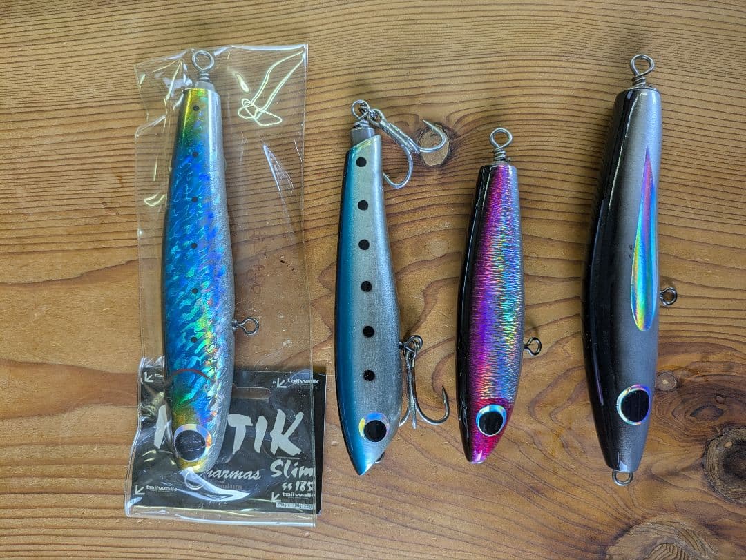 ルアーまとめ売り 9個 DAIWA シマノ ウッドプラグ 　マグロ ヒラマサに!