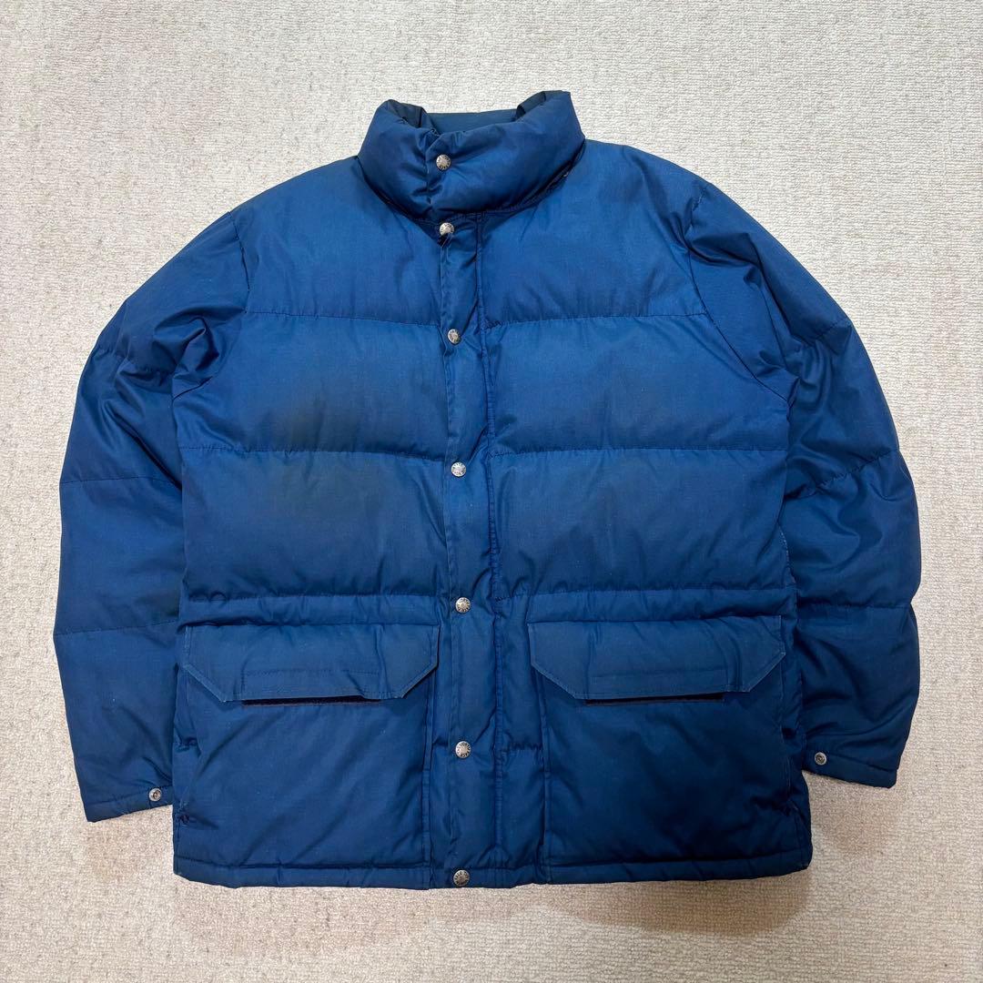 ノースフェイス 茶タグ タロンジップ ネイビー Lサイズ 70s 80s