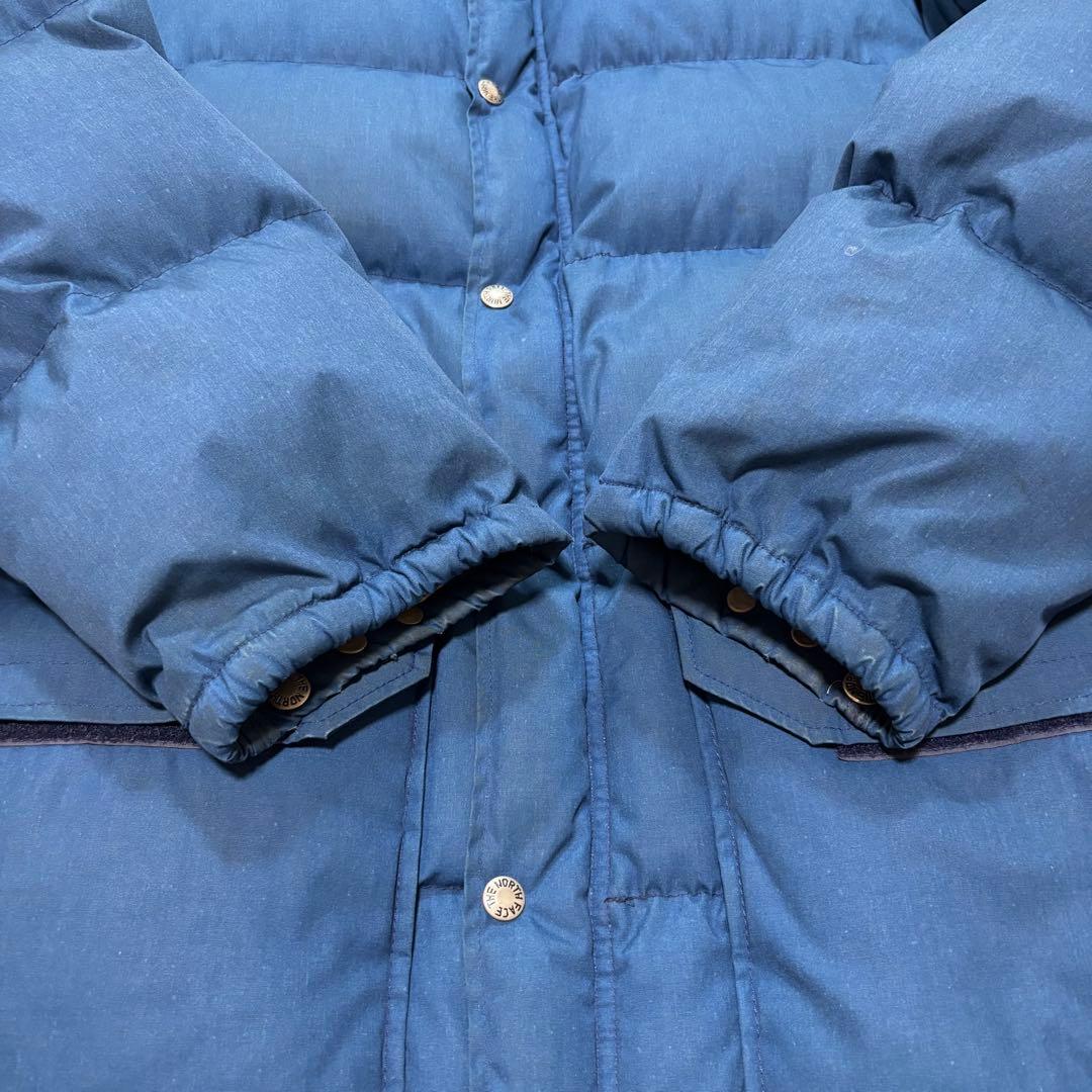 ノースフェイス 茶タグ タロンジップ ネイビー Lサイズ 70s 80s