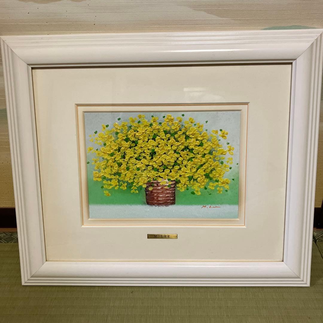 M. LEE(リームンロー) 絵画 油彩 油絵 額装 李文魯 - メルカリ