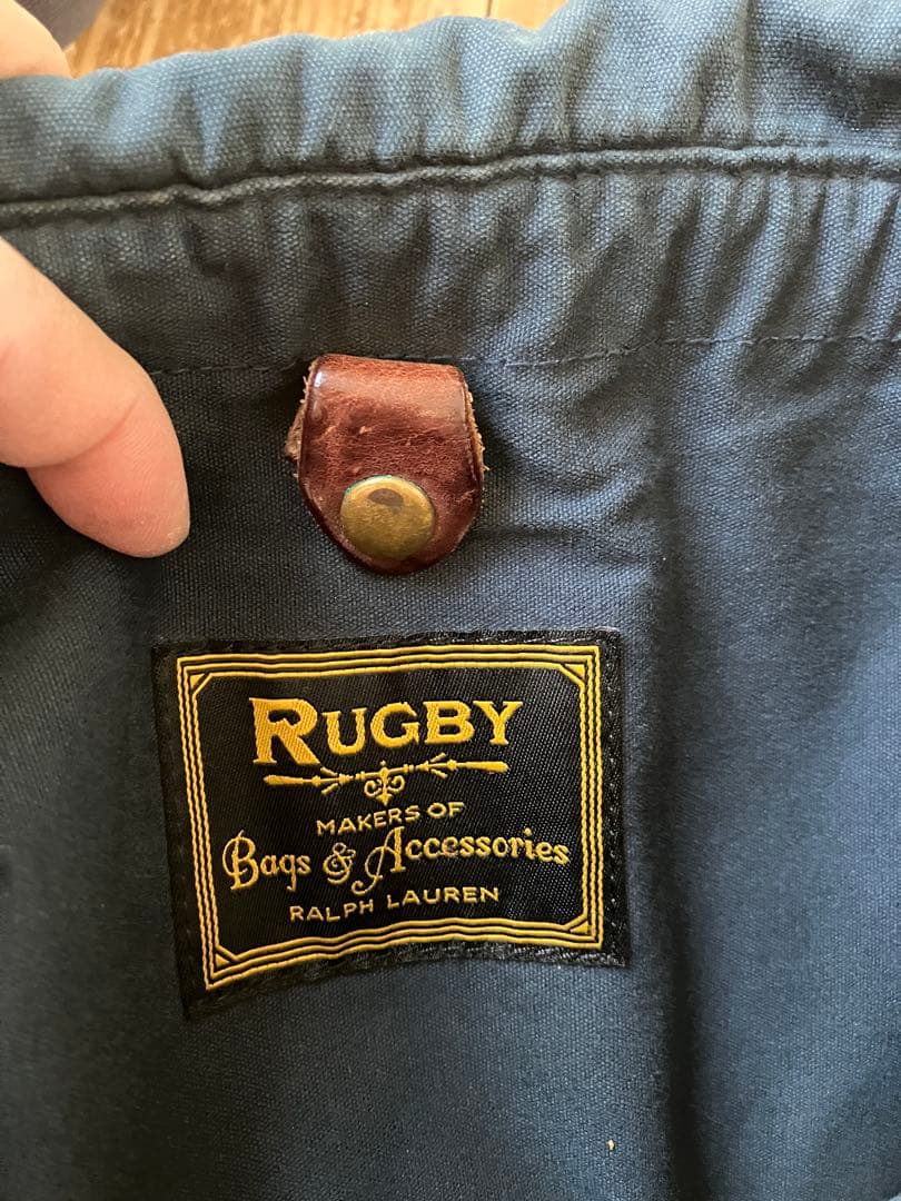 RALPH LAUREN RUGBY メッセンジャーバッグ デニム レザー
