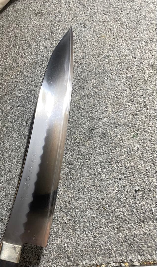 Cownee］玄海正國　本焼不動國作　牛刀　包丁　珍しい包丁　反り有り