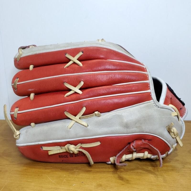 ZETT ゼット 赤星モデル 日本製 本人使用カラー 外野用 軟式グローブ