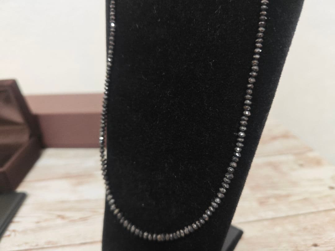 ラフォーレ ブラックダイヤモンド ネックレス K18WG 20.0ct