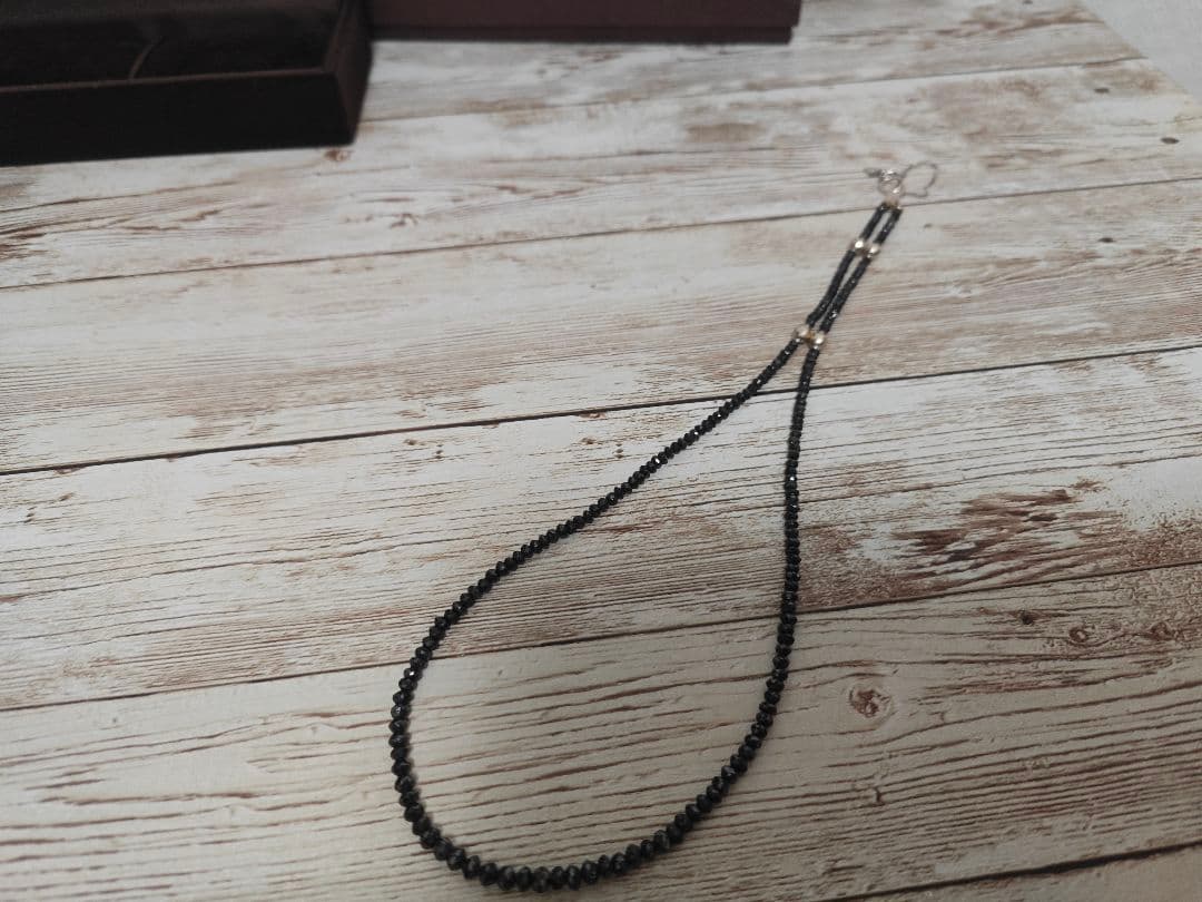 ラフォーレ ブラックダイヤモンド ネックレス K18WG 20.0ct