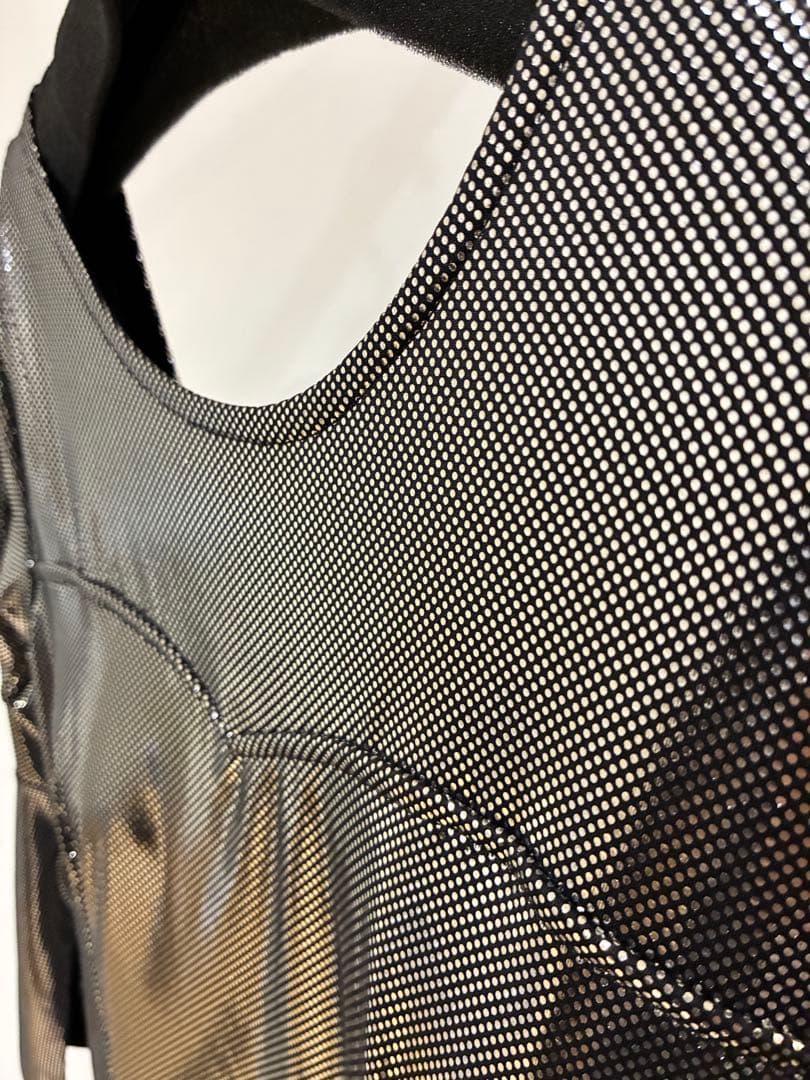 Create-sun 社交ダンス ドレス 黒×シルバー メタリックデザイン - メルカリ