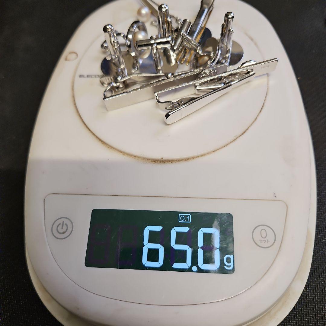 カ*ム様 カフス タイピン silver