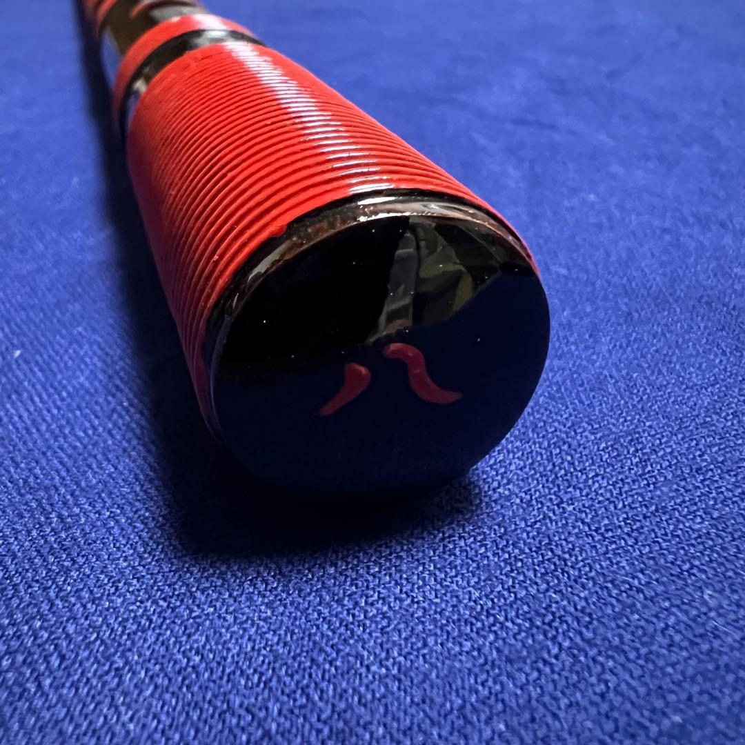 篠笛 新月乃笛 8本調子 ドレミ調 総籐巻 黒朱漆塗