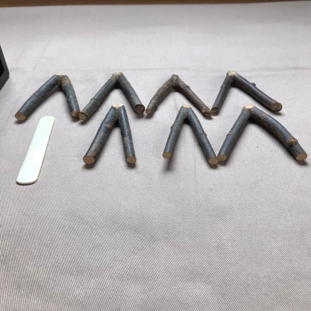 和琴の柱　7つ　琴さき　箱　専用