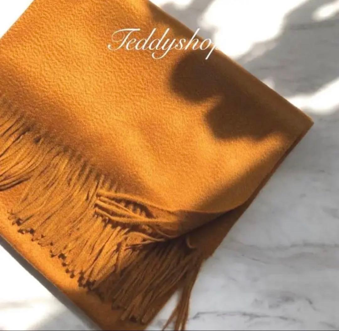 極上カシミヤ100%☆大判 ストール☆ キャラメル - メルカリ