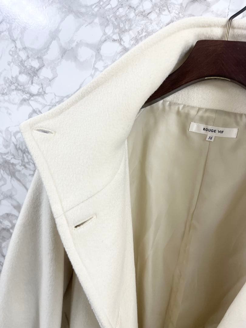 ROUGE VIF ✨美品ルージュヴィフ✨ アイボリー ロングコート 36