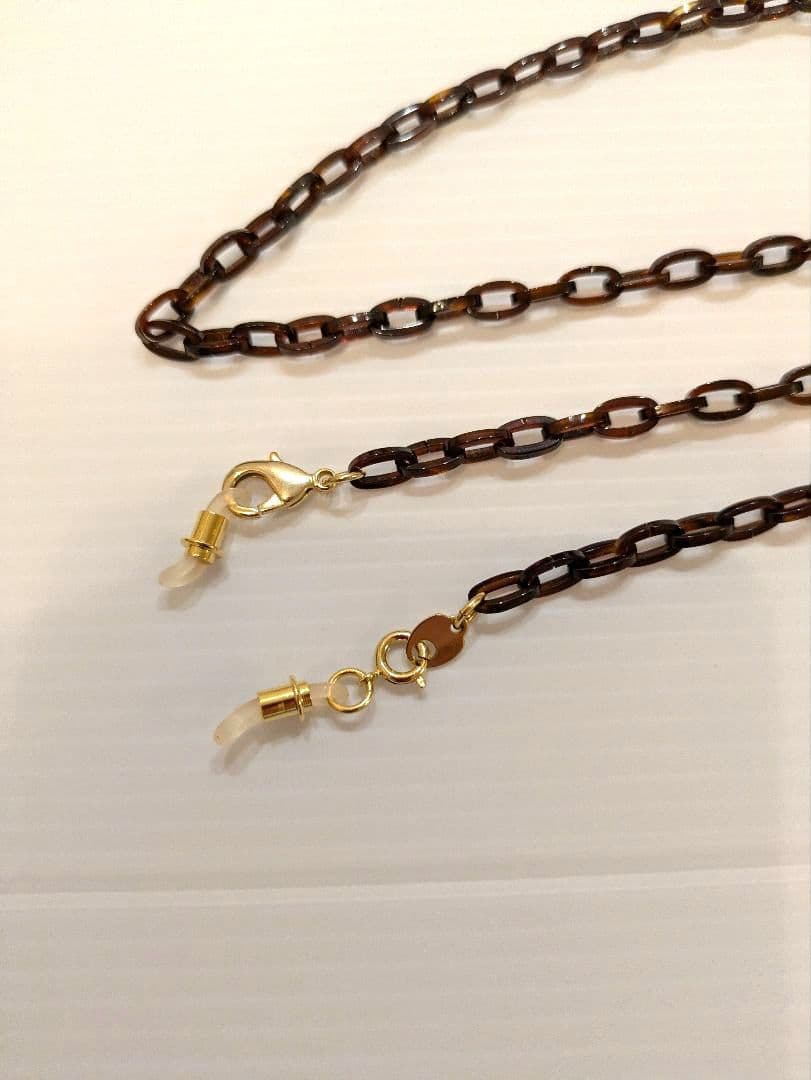 【極美品】べっこう堂本鼈甲眼鏡チェーン＆ネックレス2Way