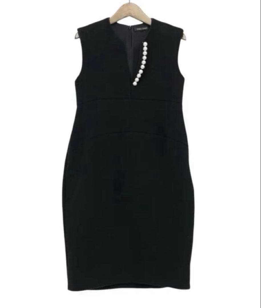 美品☆ヨーコチャン パール ワンピース 36 YOKOCHAN ドレス 正規品