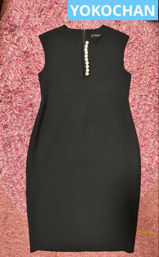 美品☆ヨーコチャン パール ワンピース 36 YOKOCHAN ドレス 正規品