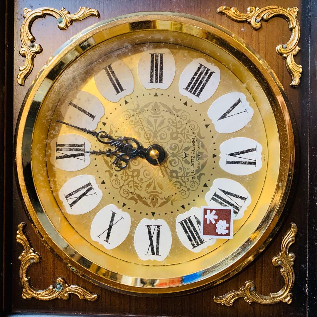 ほぼ未使用 デッドストック CITIZEN シチズン 竜峯 置時計 4RA226