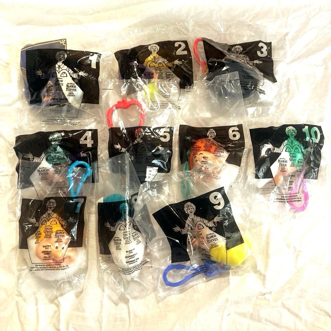 アメリカ マクドナルド ミールトイ 白雪姫 七人の小人 コンプリート