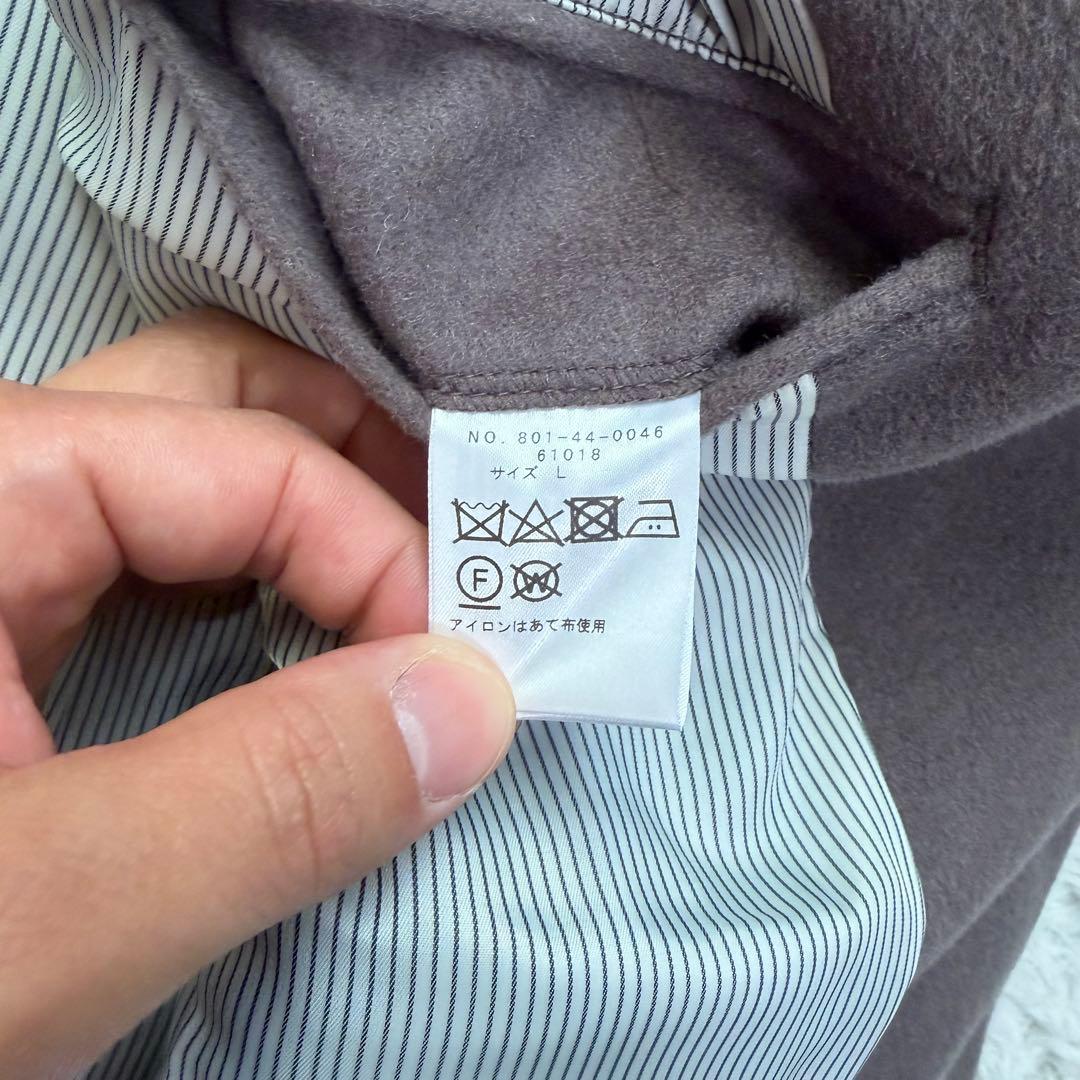 近年極美品Lサイズ相当　カシミヤ　シップス　チェスターコート　ロング　グレージュ