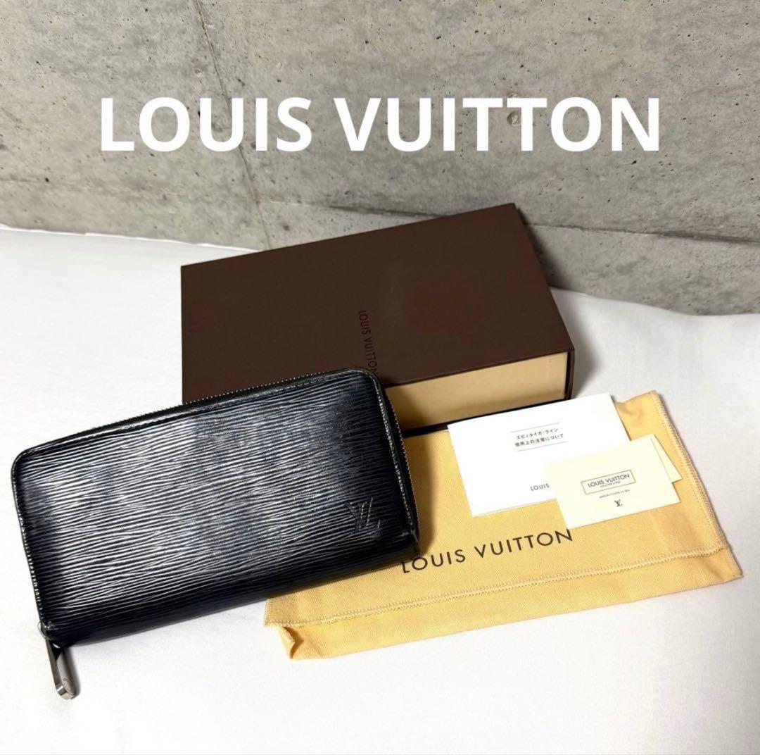 LOUIS VUITTON エピレザー ブラック 長財布 - メルカリ
