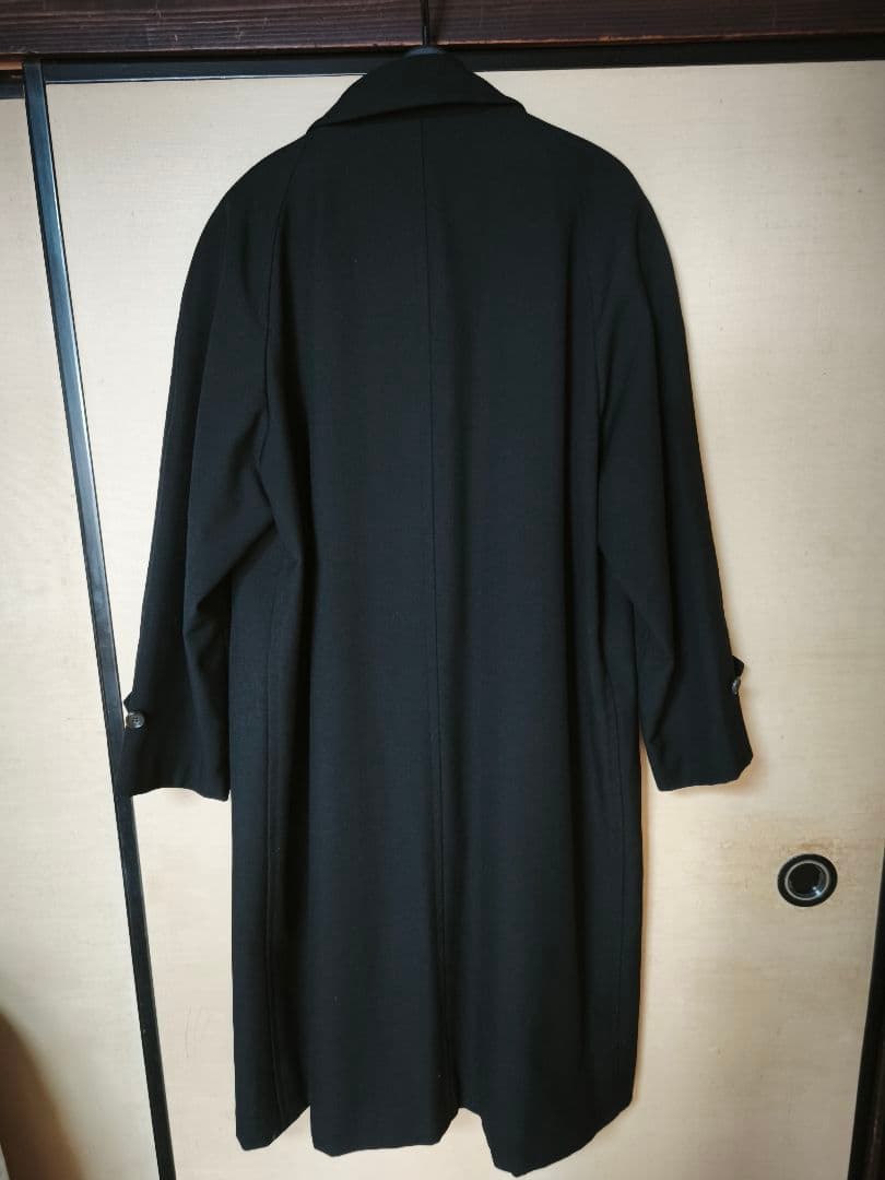 COMME des GARÇONS HOMME ブラック ステンカラーコート S