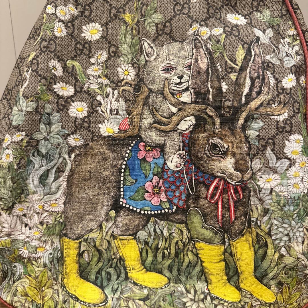 GUCCI × ヒグチユウコ キッズ　レディースリュック GGスプリーム 美品